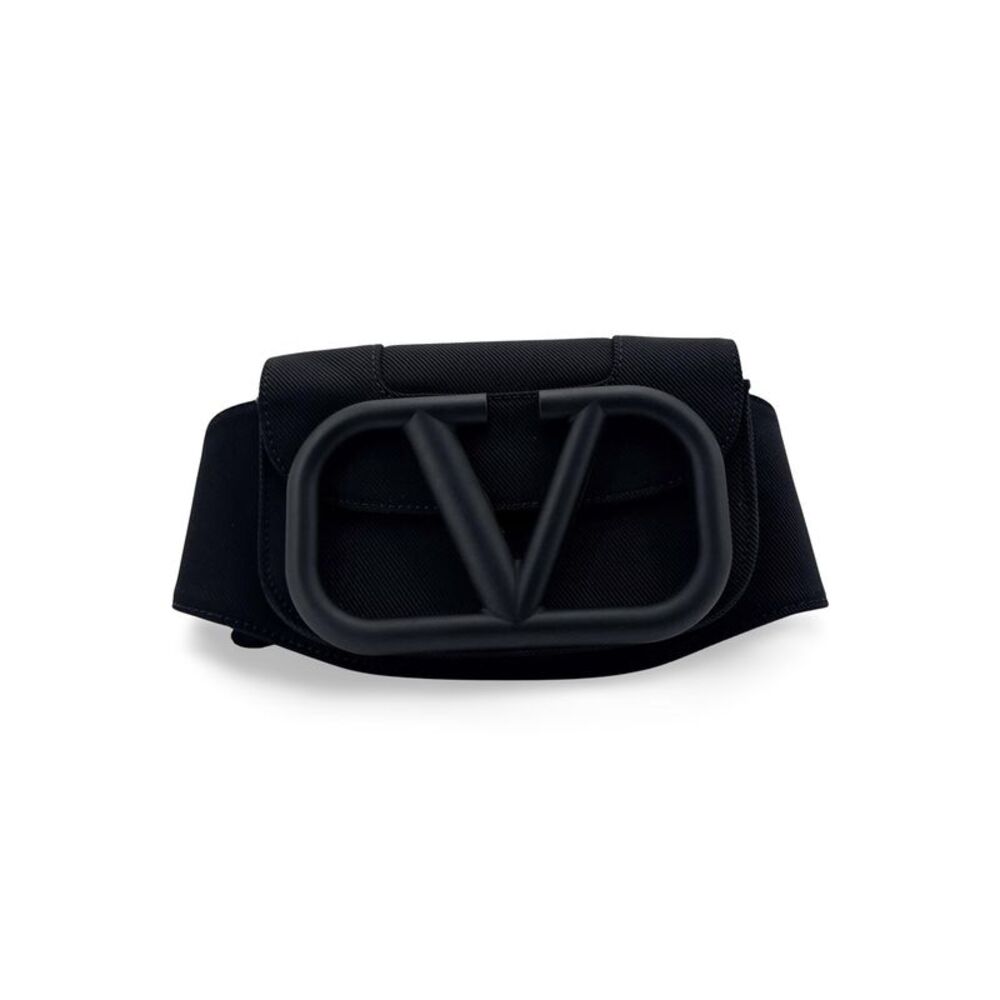 Valentino V-logo Nylon Belt Bag Black